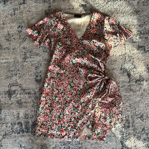 VICI Floral Spring Wrap Dress